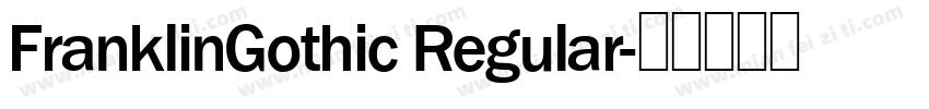 FranklinGothic Regular字体转换
